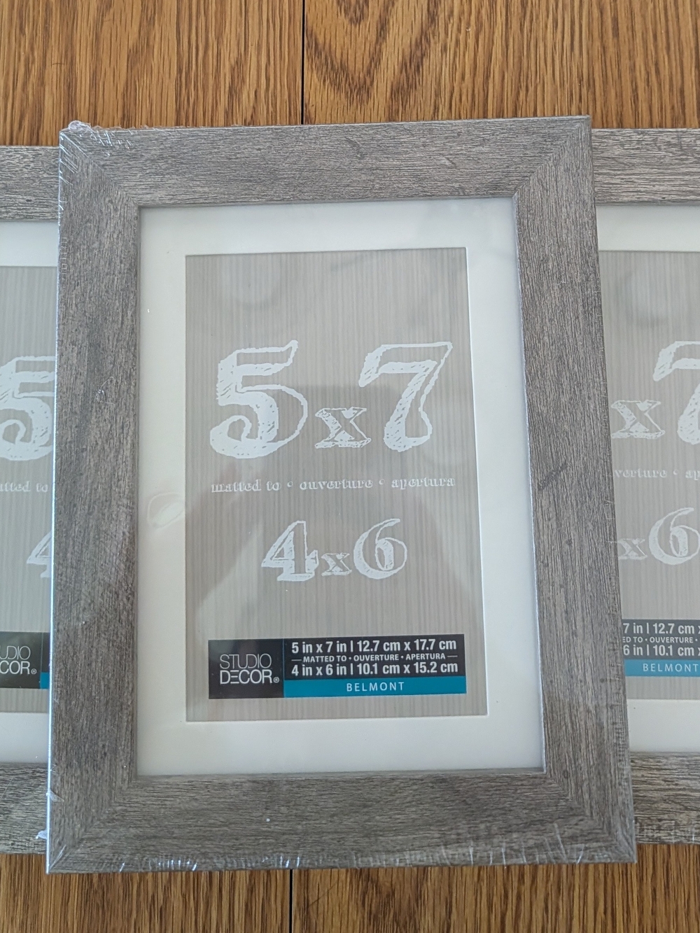 Studio Decor Belmont Rustic Gray Wood-Textured Picture Frame